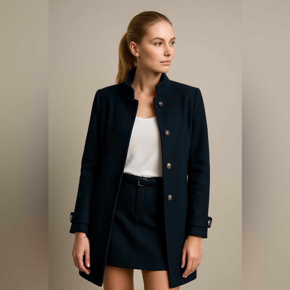 Ralph Lauren Black Label Navy Trench Coat